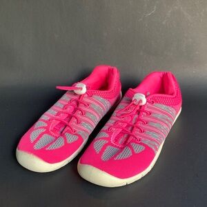 Girls' Pink and Gray Mesh Water Shoes